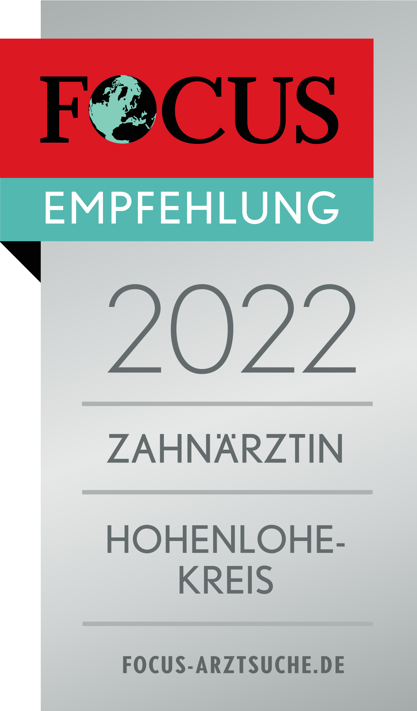 Focus Siegel 2022 Zahnärztin